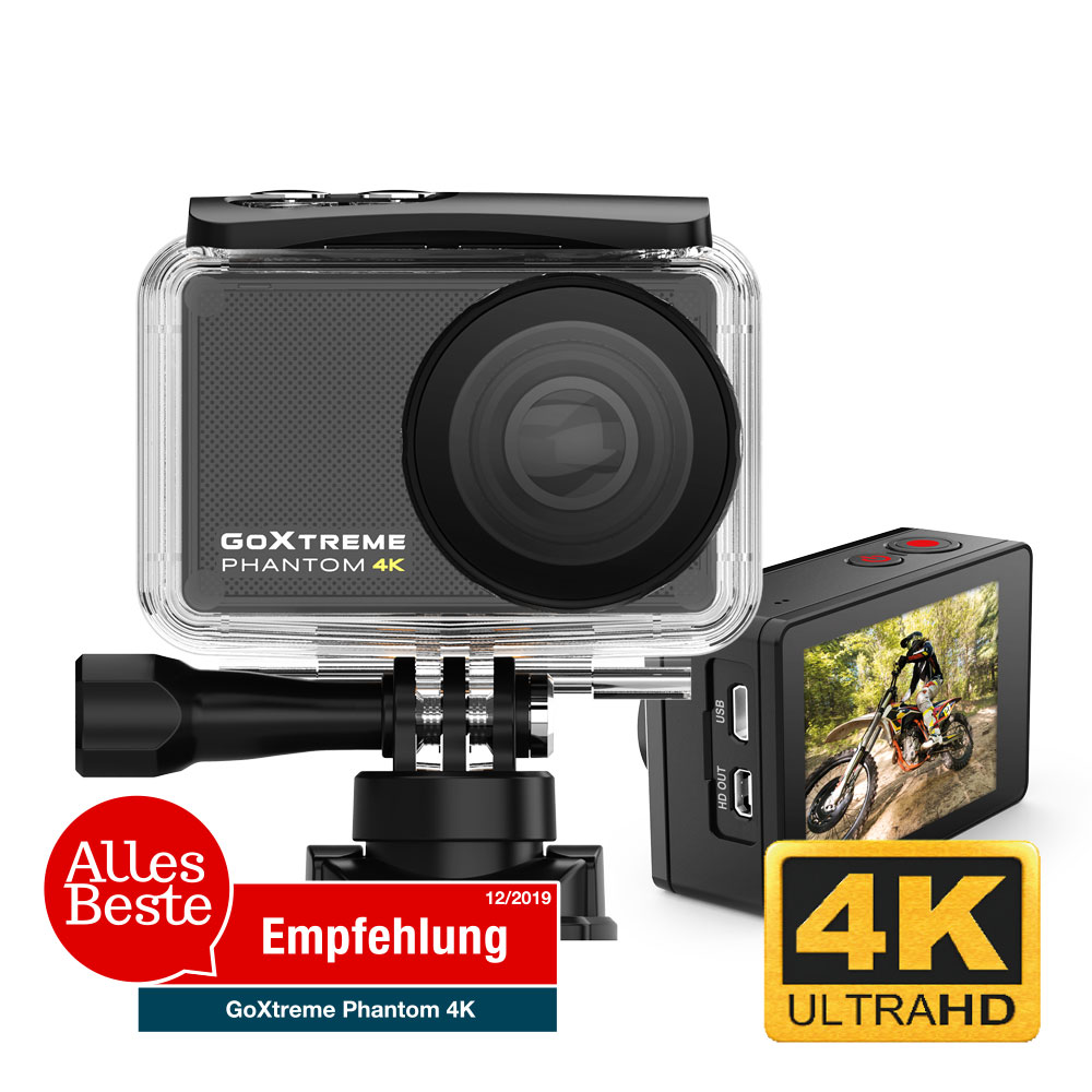 GoXtreme Phantom 4K - Ultra HD Aufnahmen mit 60fps